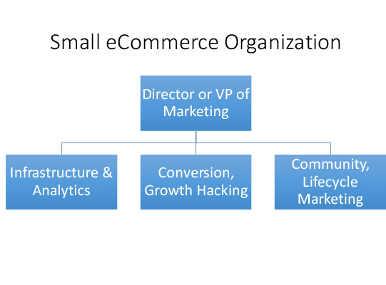 Small eCommerce marketing team
